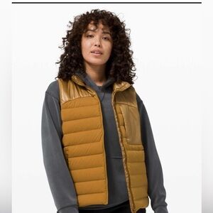 LULULEMON Navigation Stretch Down Puffer Vest 10 Spiced Bronze Winter